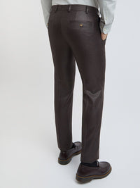 Raymond Men Self Design Textured Slim Fit Formal Trousers