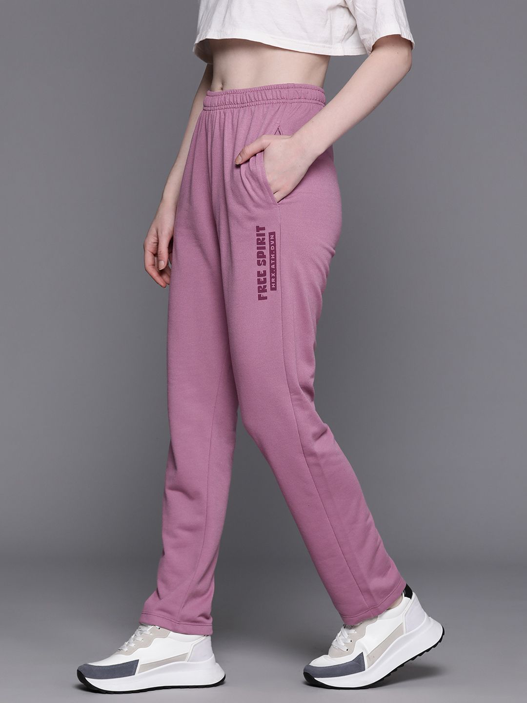 HRX by Hrithik Roshan Women Printed Detail Track Pants