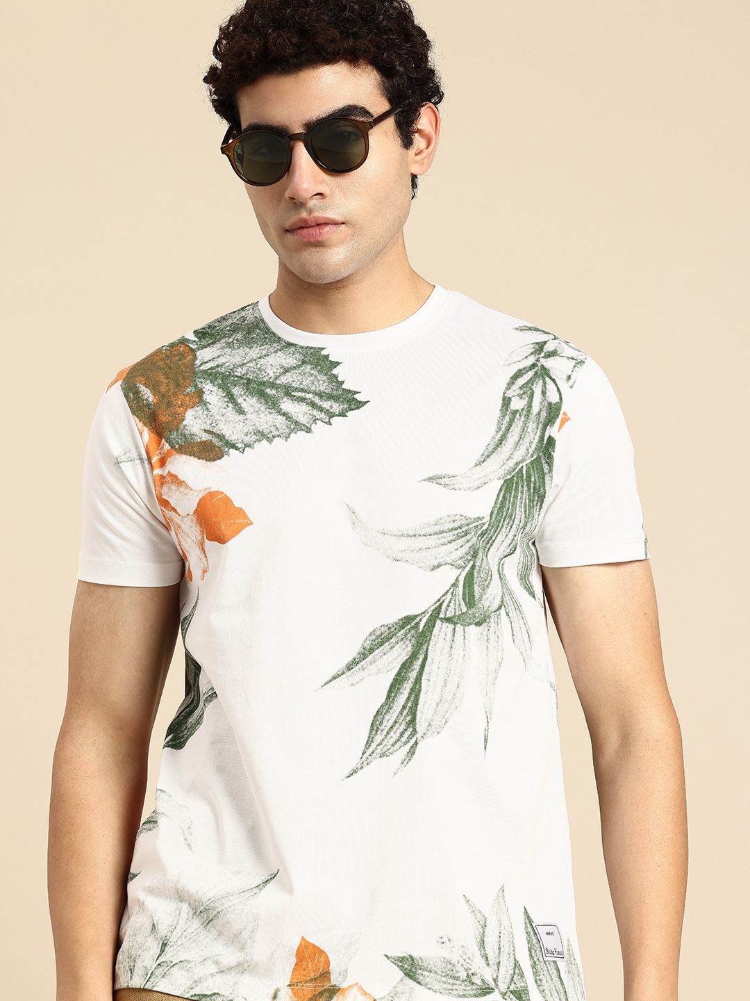 Being Human Graphic Printed Pure Cotton Slim Fit T-shirt