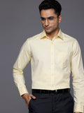 Raymond Pure Cotton Slim Fit Self-Checked Formal Shirt
