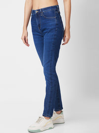 SPYKAR Women Slim Fit High-Rise Light Fade Stretchable Jeans