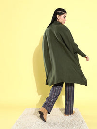 DressBerry Women Turtle Neck Longline Poncho