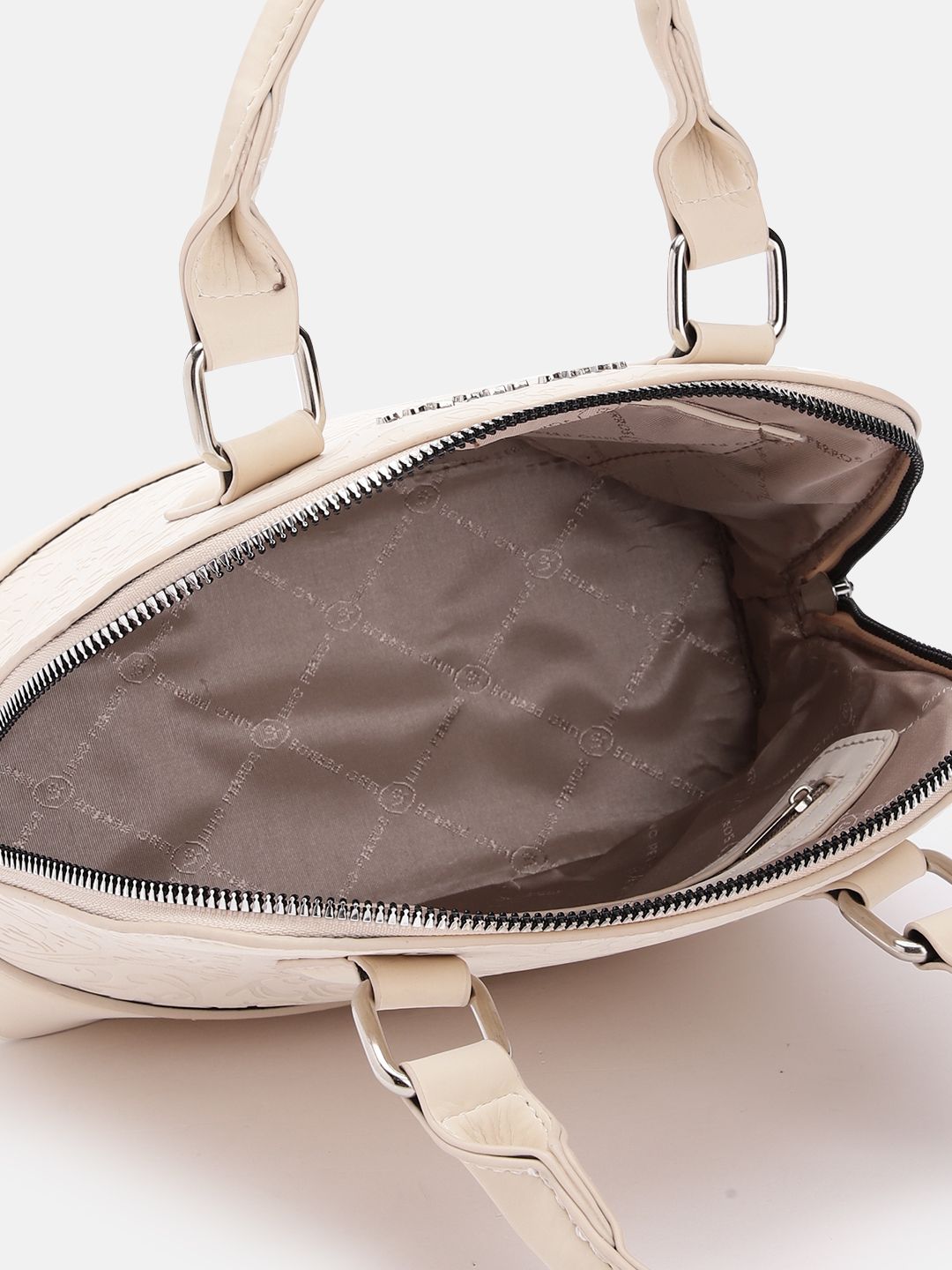 Lino Perros Women Floral Textured Structured Handheld Bag