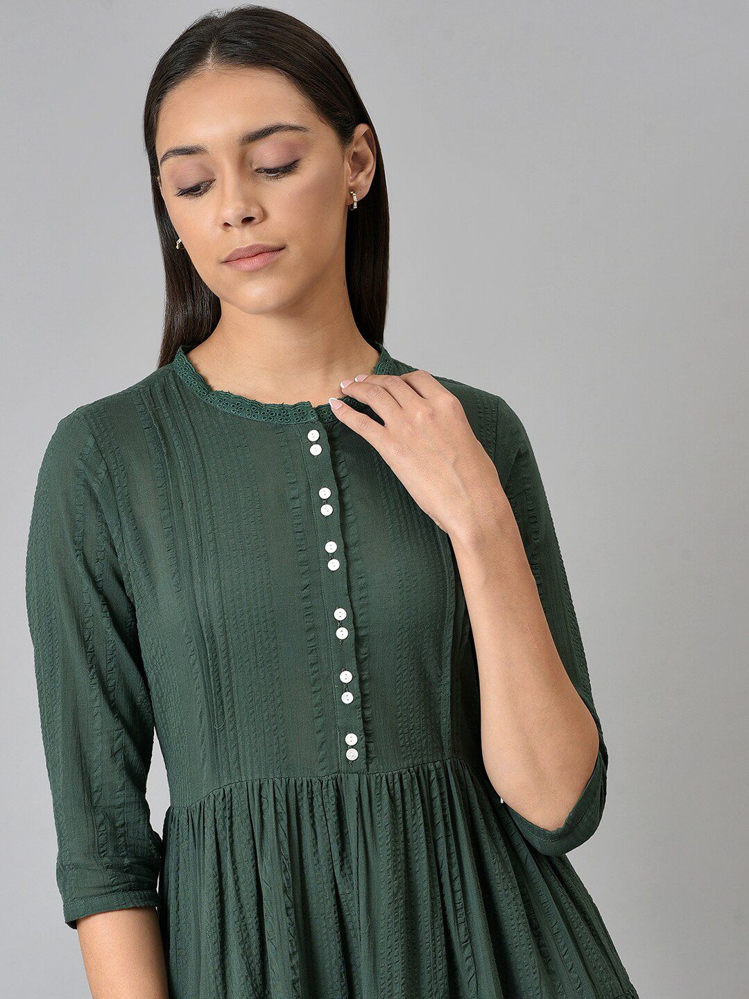 W Green Midi Dress