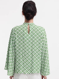 RAREISM Geometric Print Cotton Boxy Top