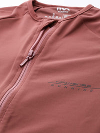 HRX by Hrithik Roshan Women Rose Wine Solid Rapid-Dry Antimicrobial Running Jacket