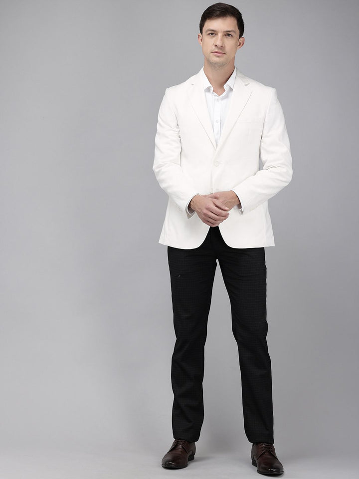 Park Avenue Notched Lapel Single Breasted Formal Blazer