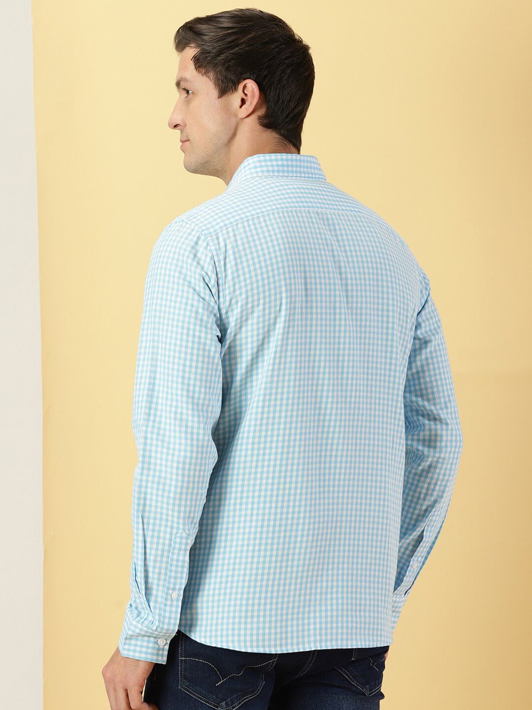 Thomas Scott Classic Slim Fit Checked Pure Cotton Casual Shirt
