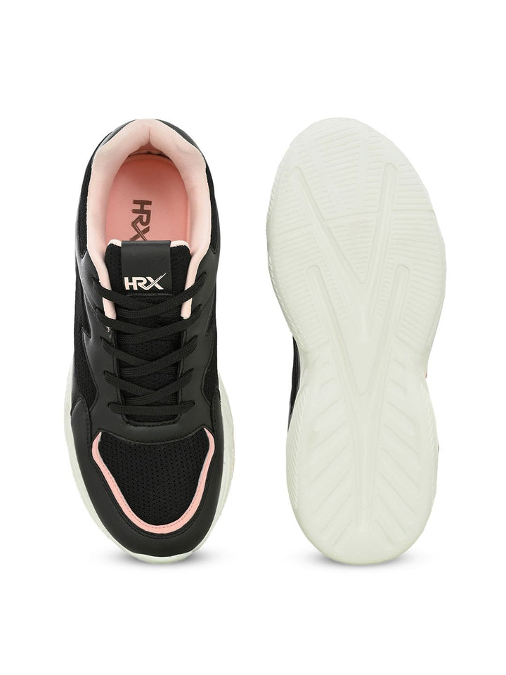 HRX by Hrithik Roshan Women Black Mesh Running Sports Shoes