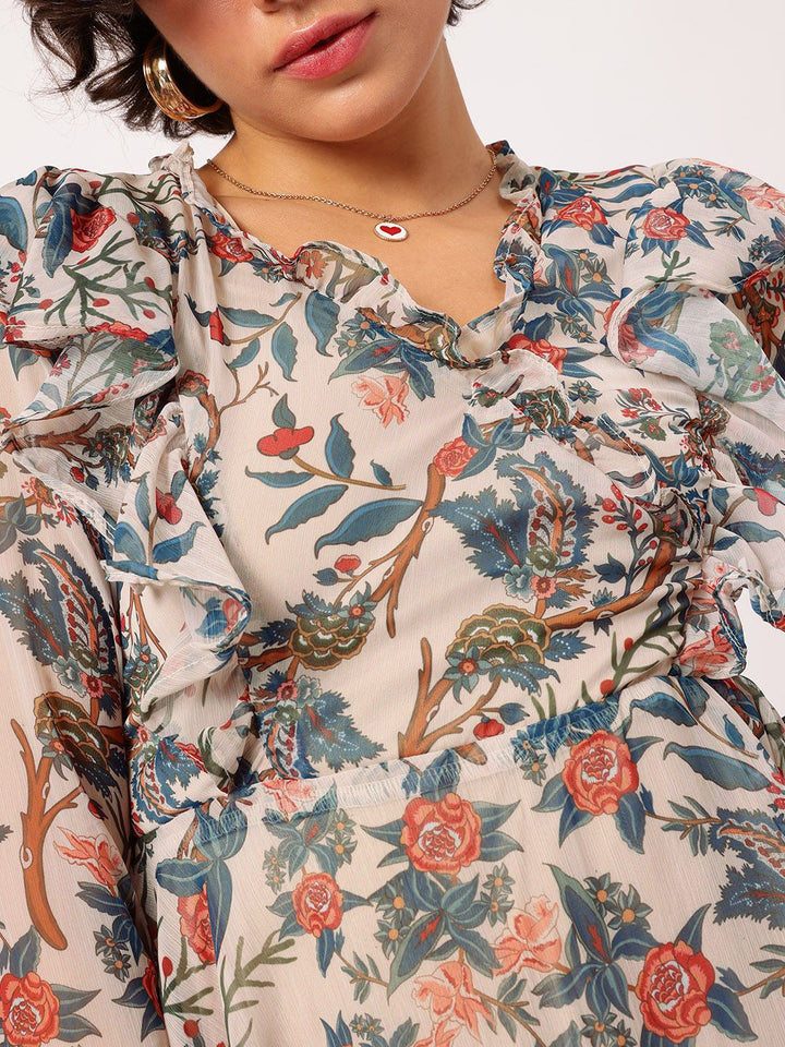 DressBerry Softgirl Floral Euphoria Fit 'N' Flow Dress