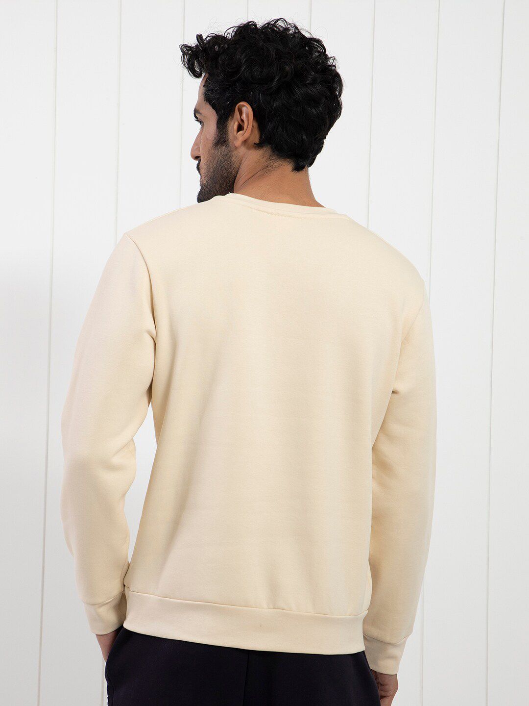 RARE RABBIT Men Nomic Logo Print Sweatshirt