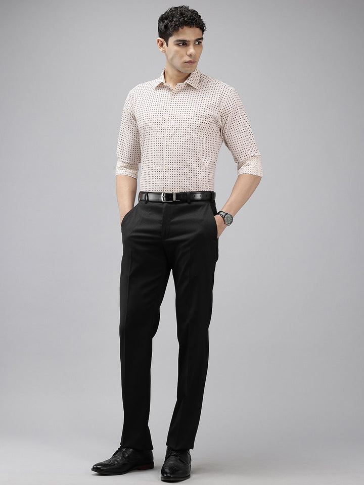 Park Avenue Pure Cotton Slim Fit Geometric Printed Formal Shirt