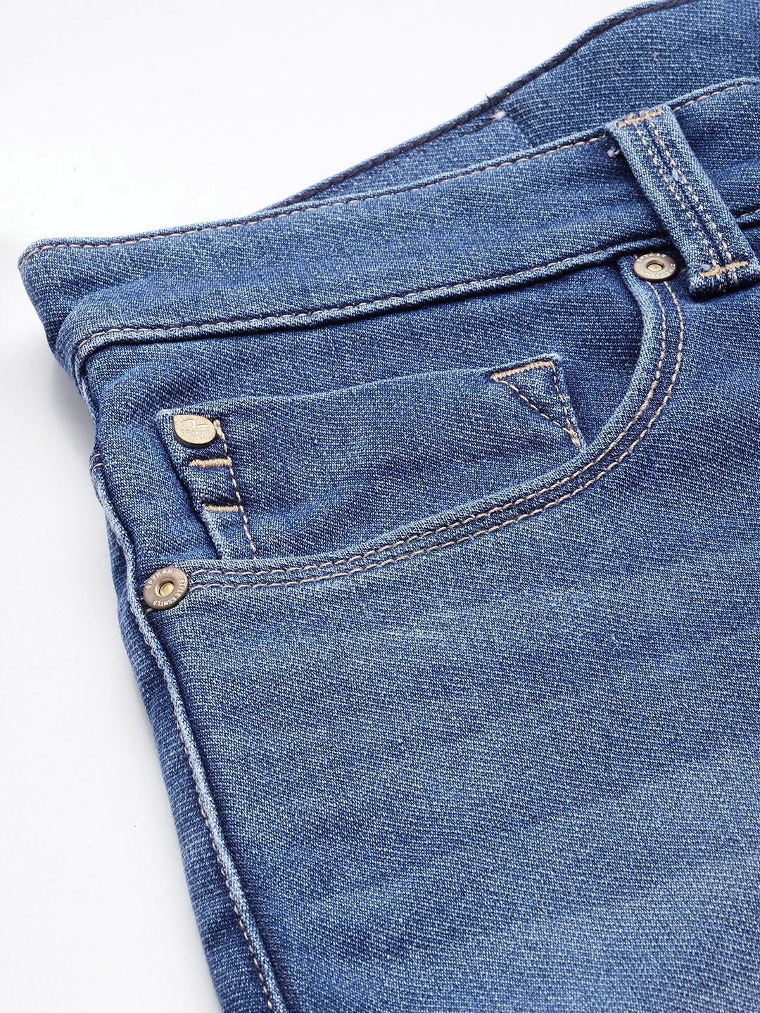 SPYKAR Men Skinny Slim Fit Low-Rise Heavy Fade Stretchable Jeans