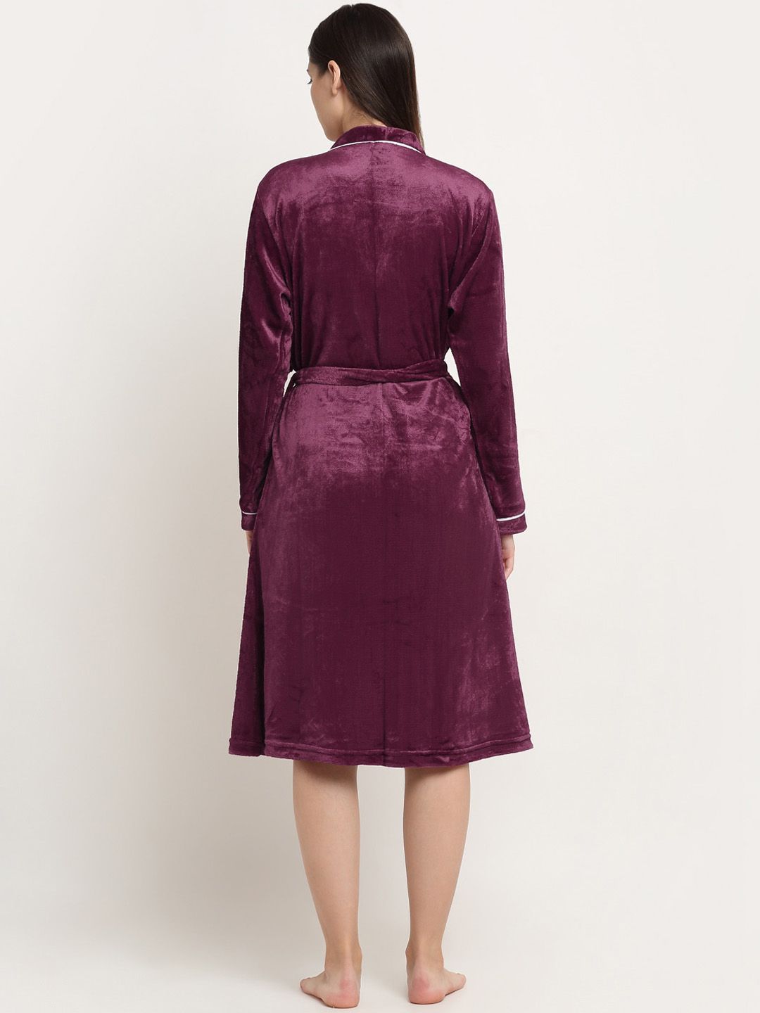 KLOTTHE Wool Bath Robe with Belt