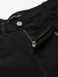 DressBerry Women High-Rise Stretchable Slouchy Fit Jeans with Detachable Chain