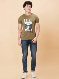 Being Human Graphic Printed Short Sleeves Pure Cotton T-shirt