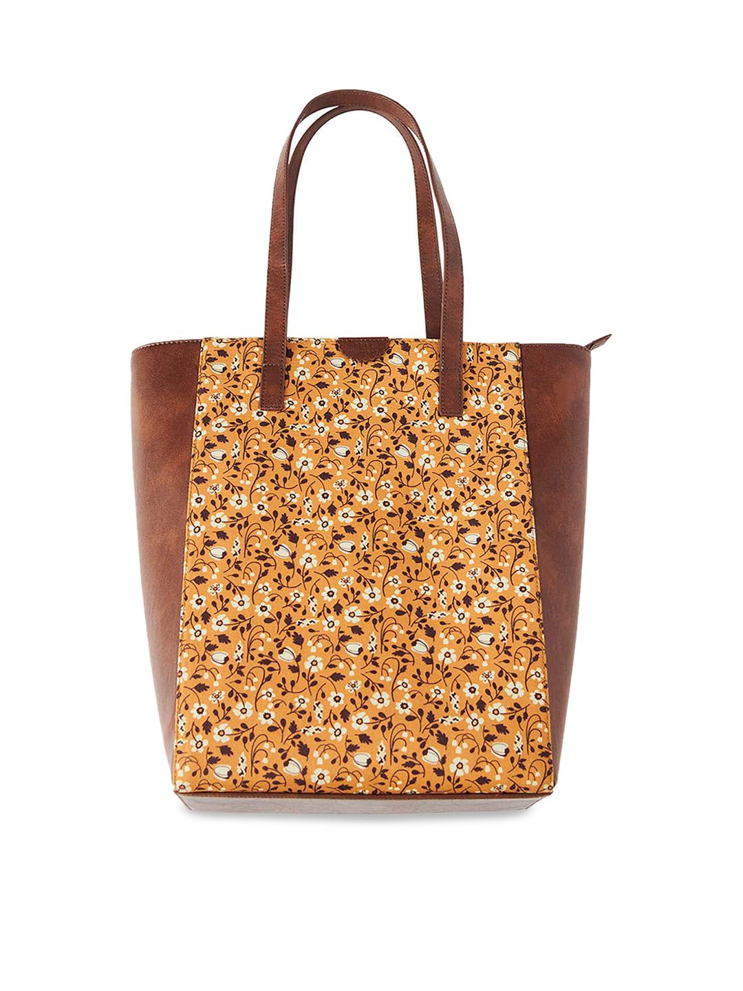 TEAL BY CHUMBAK Women Floral Printed Canvas Shopper Tote Bag
