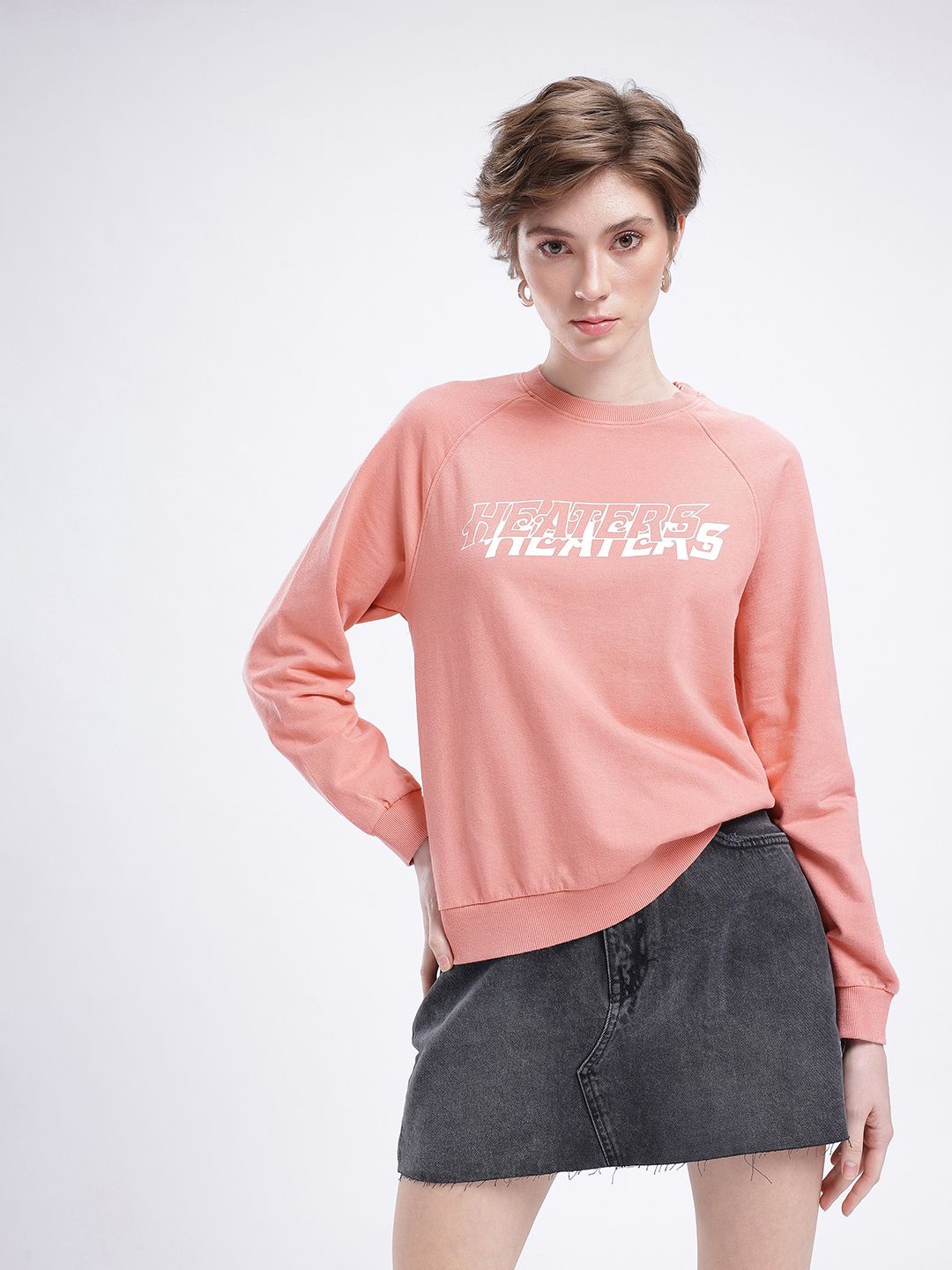 DressBerry Printed Cotton Terry Sweatshirt
