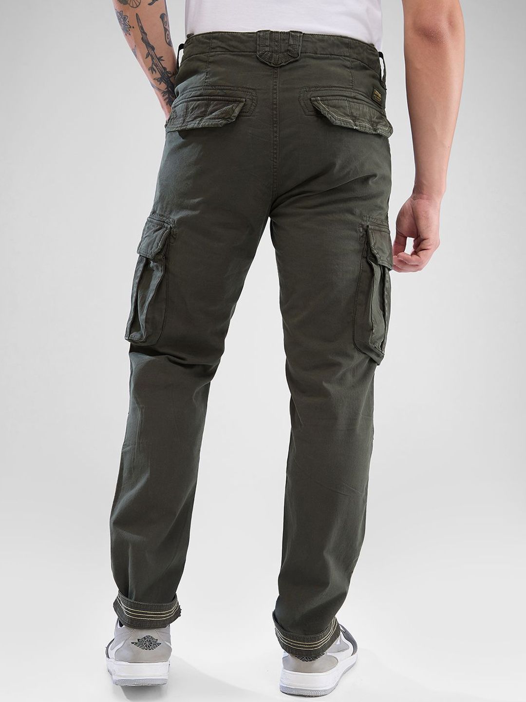 SPYKAR Men Mid Rise Cargo Trousers