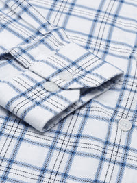 Park Avenue Men Slim Fit Tartan Checks Opaque Pure Cotton Formal Shirt