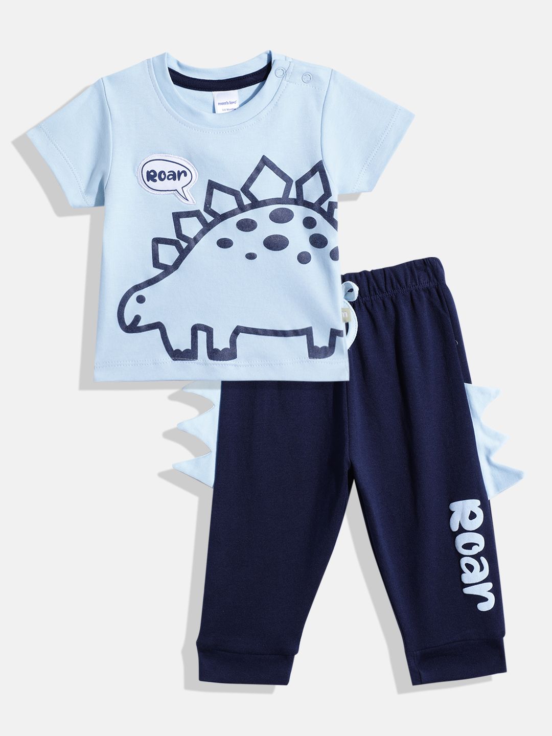 Moms Love Infant Boys Animal Graphic Print Pure Cotton Clothing Set