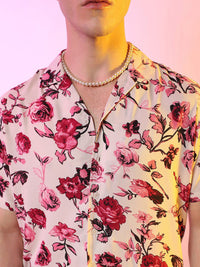 Campus Sutra Spread Collar Short Sleeves Floral Classic Printed Casual Shirt