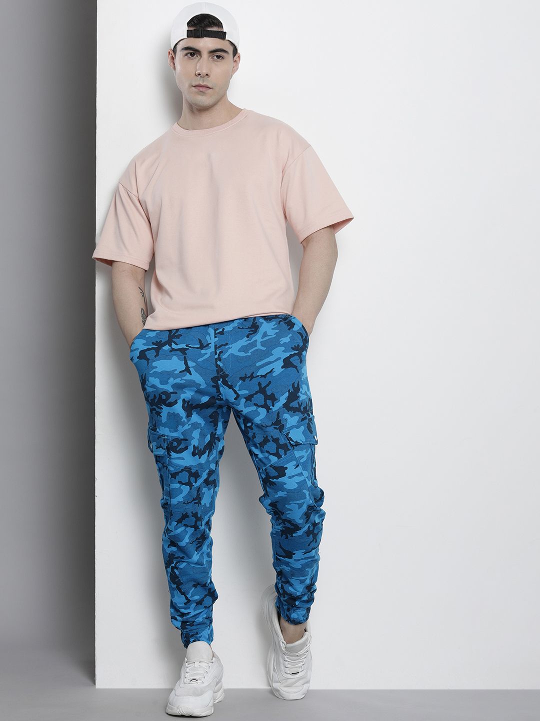 The Indian Garage Co Men Camouflage Printed Joggers