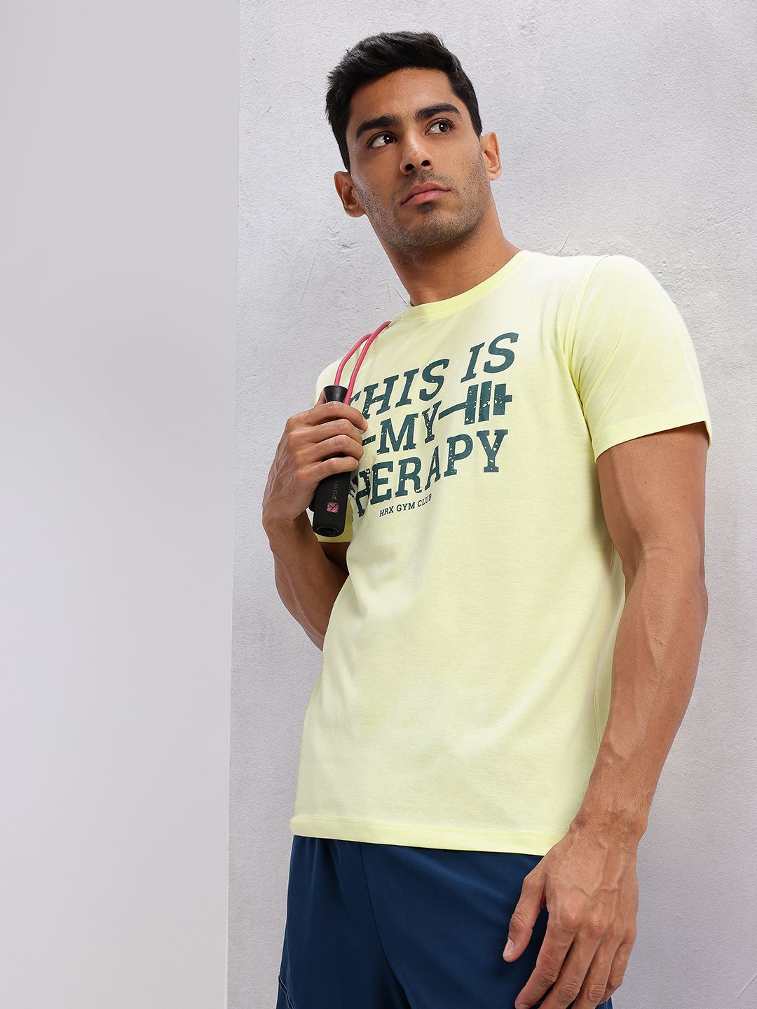 HRX by Hrithik Roshan Typography Printed Training T-shirt