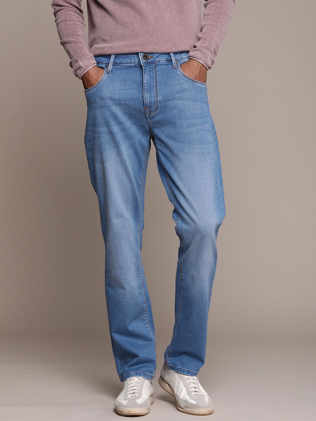 Mr Bowerbird Men Straight Fit Stretchable Casual Jeans