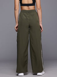 HRX by Hrithik Roshan Women Striped Cargo Style Lifestyle Track pants