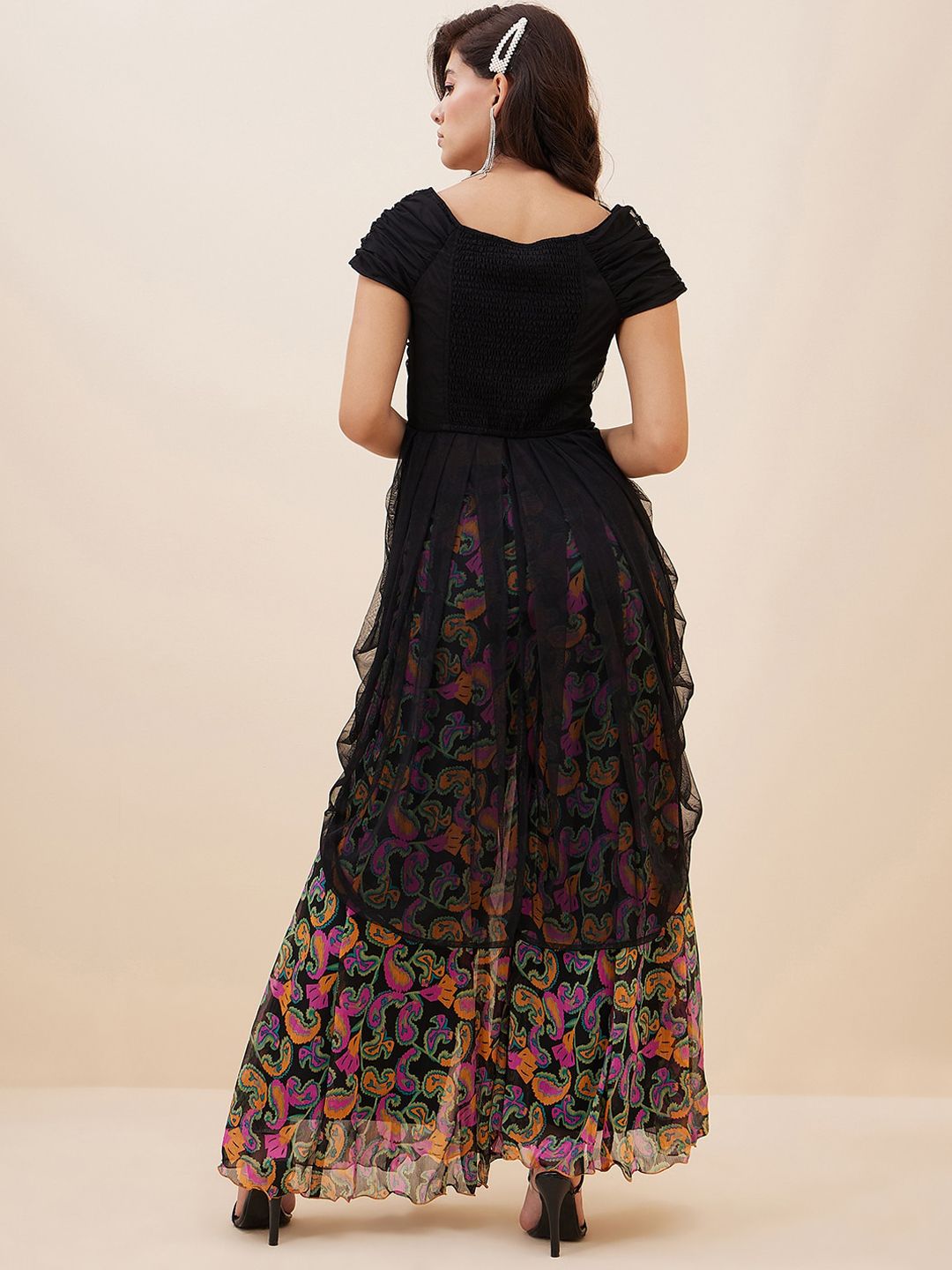 Antheaa Ruched Top With Palazzos