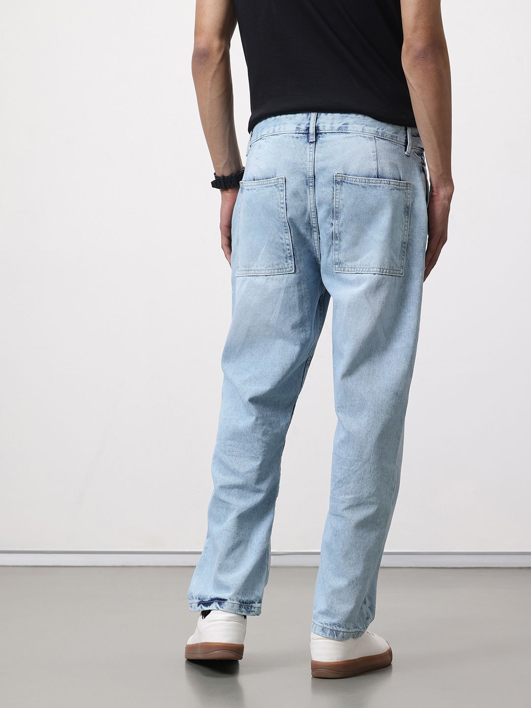 ether Men Light Fade Baggy Jeans