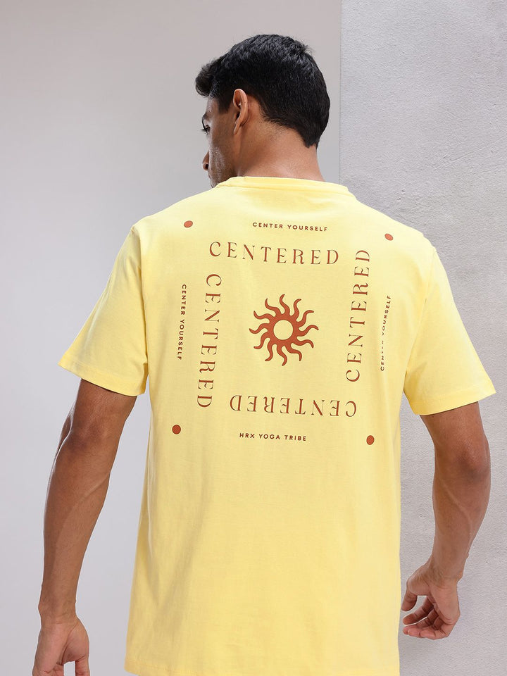 HRX by Hrithik Roshan Printed Pure Cotton Yoga T-shirt