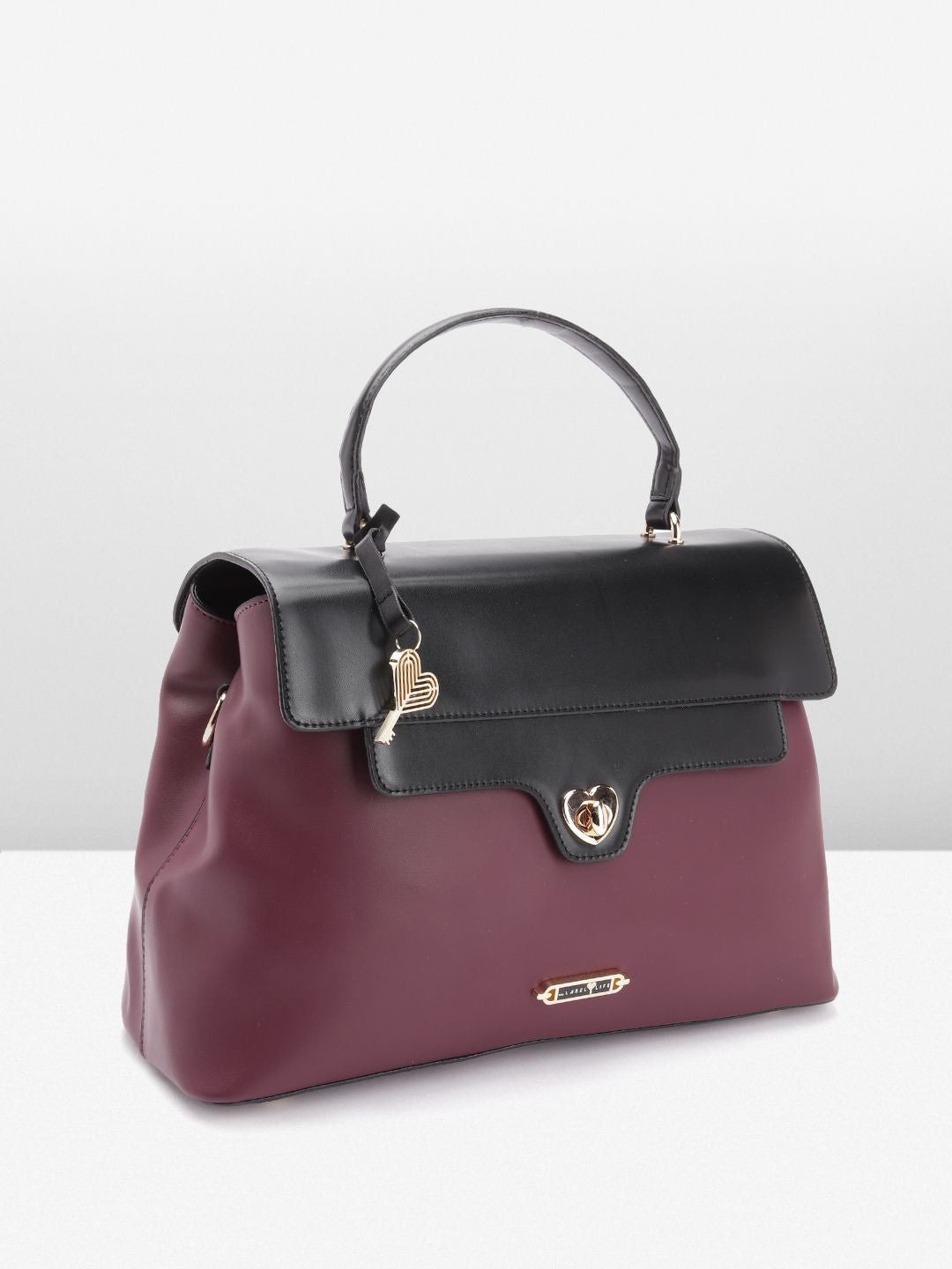 The Label Life Colourblocked Structured Satchel Bag