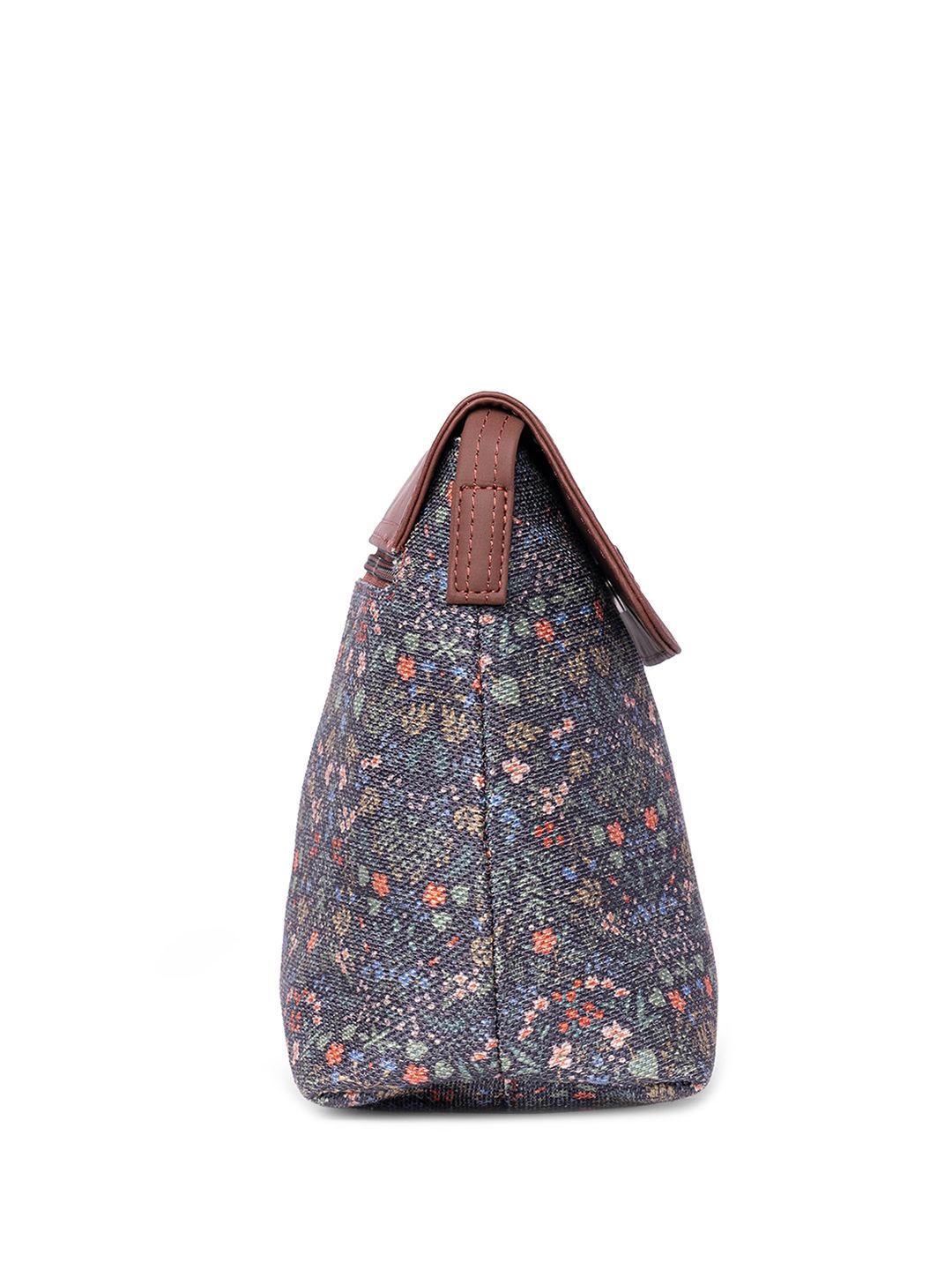 ZOUK Floral Printed Structured Sling Bag