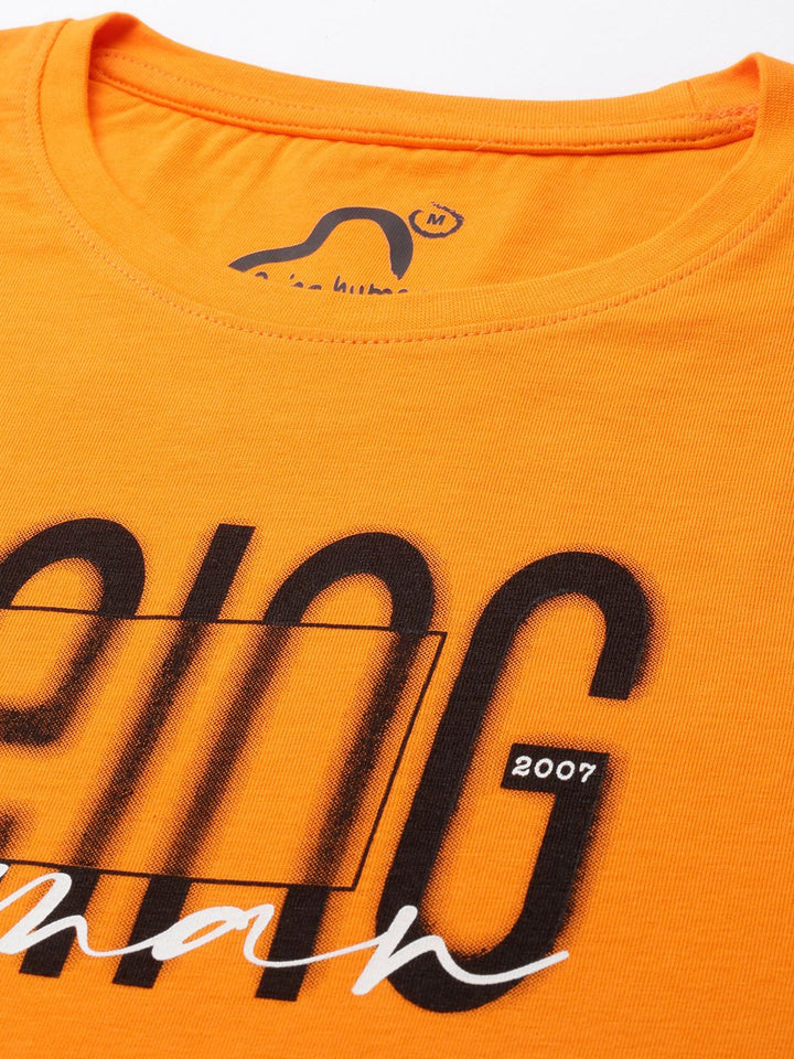 Being Human Typography Printed Pure Cotton T-shirt