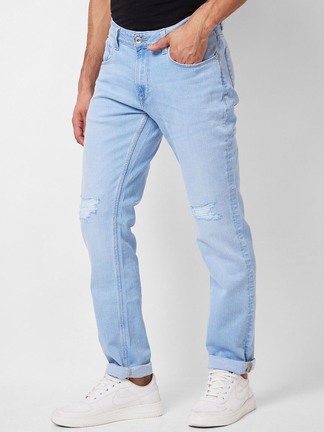 SPYKAR Men Mildly Distressed Heavy Fade Jeans