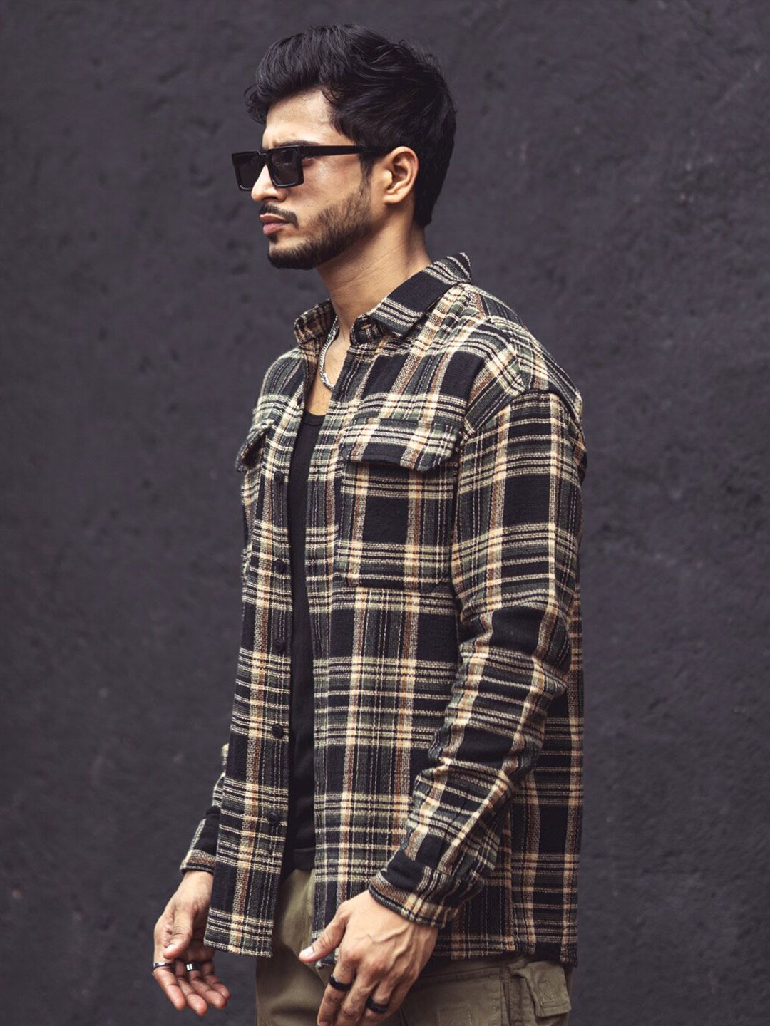 Powerlook India Regular Fit Tartan Checked Casual Shirt
