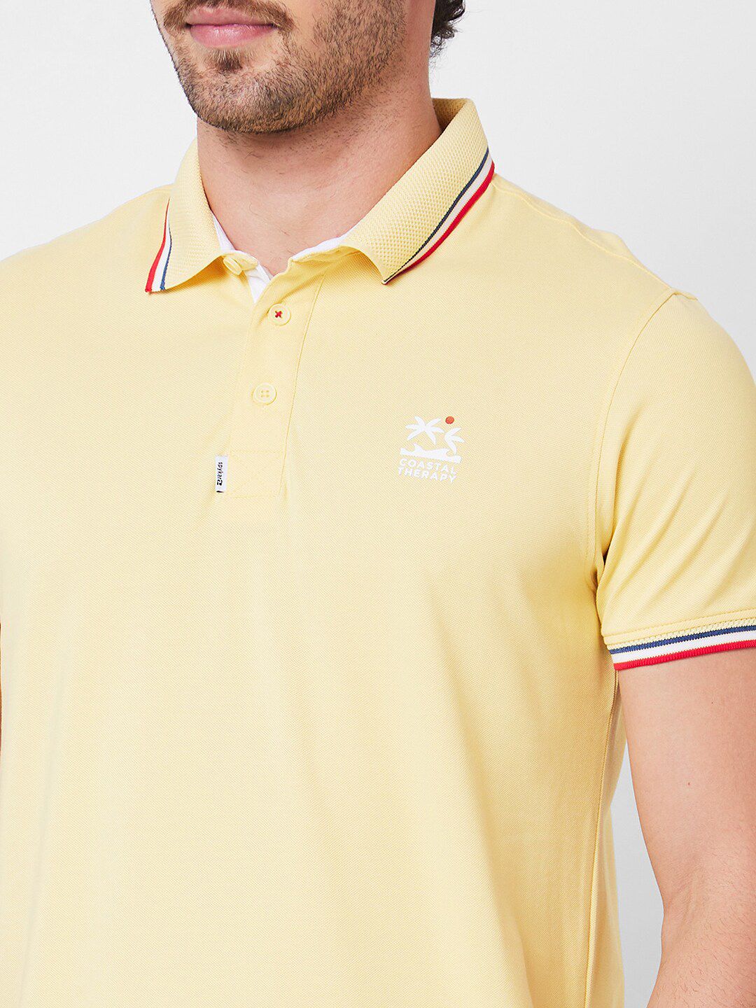 SPYKAR Polo Collar Cotton Slim Fit T-shirt