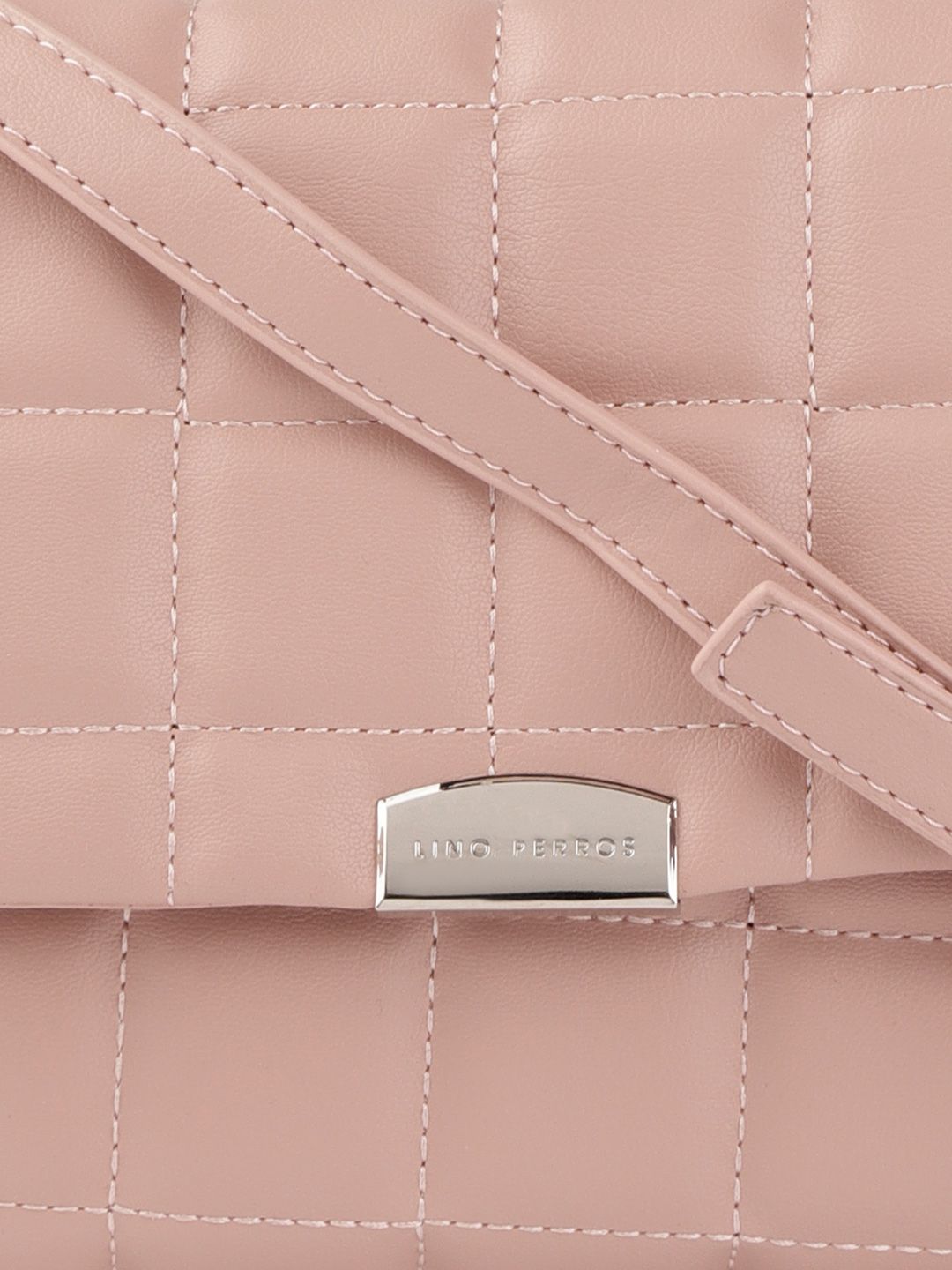 Lino Perros Pink Quilted Satchel