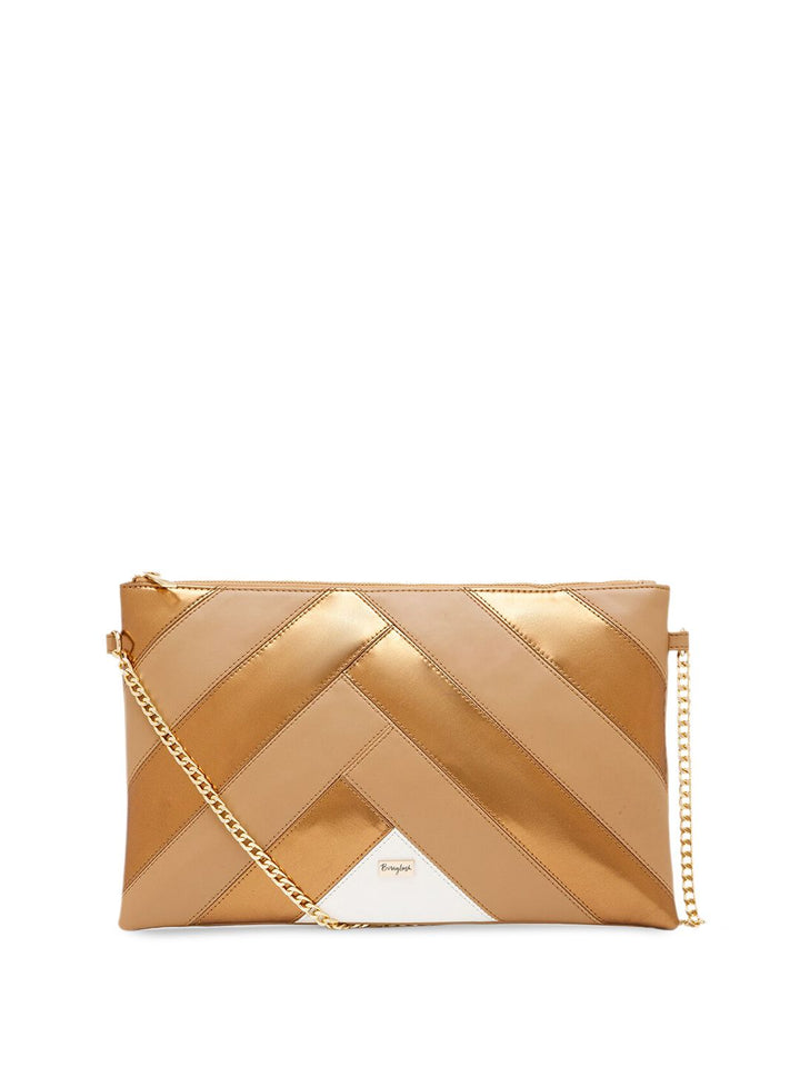 Berrylush Beige Textured Structured Sling Bag