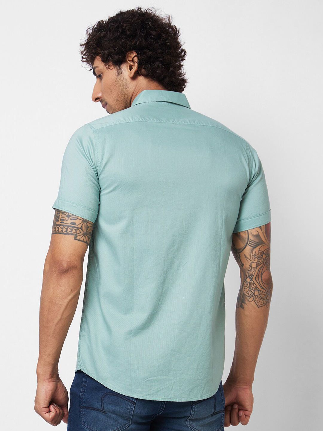 SPYKAR Short Sleeves Cotton Casual Shirt