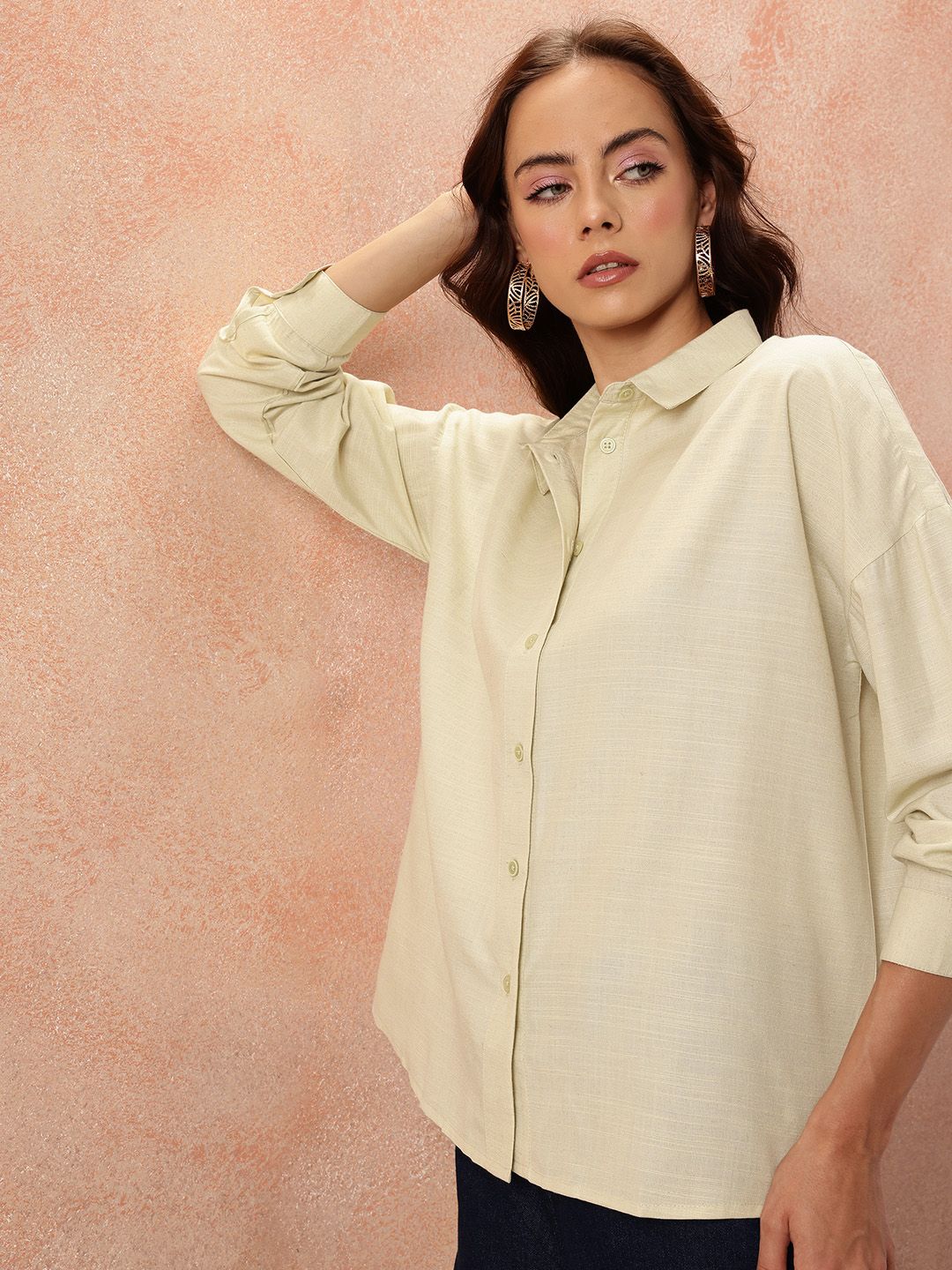 all about you Relaxed Cotton Casual Shirt
