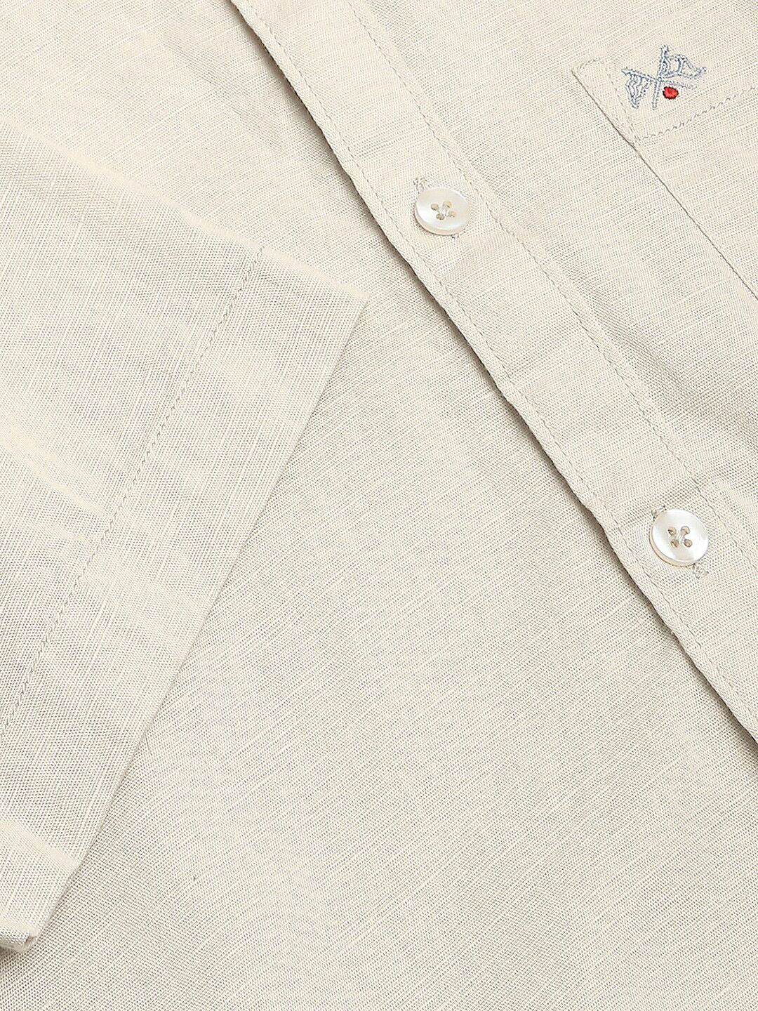Thomas Scott Classic Slim Fit Opaque Cotton Linen Casual Shirt