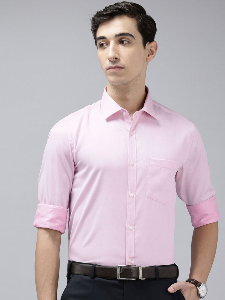 Park Avenue Slim Fit Textured Formal Shirt