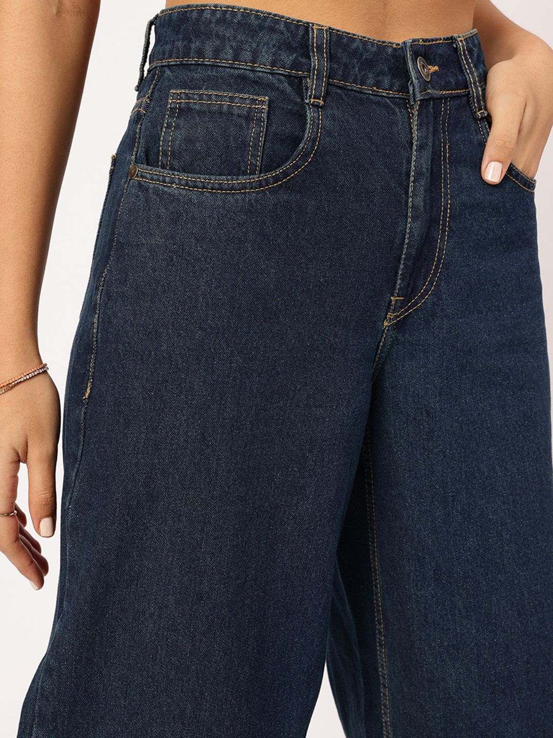 DressBerry Women Everyday Edge High-Rise Baggy Fit Jeans