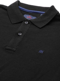 Raymond Men Solid Polo Collar Pure Cotton T-shirt