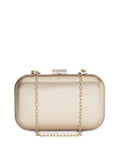 Lisa Haydon for Lino Perros Gold-Toned Solid Clutch with Sling Strap
