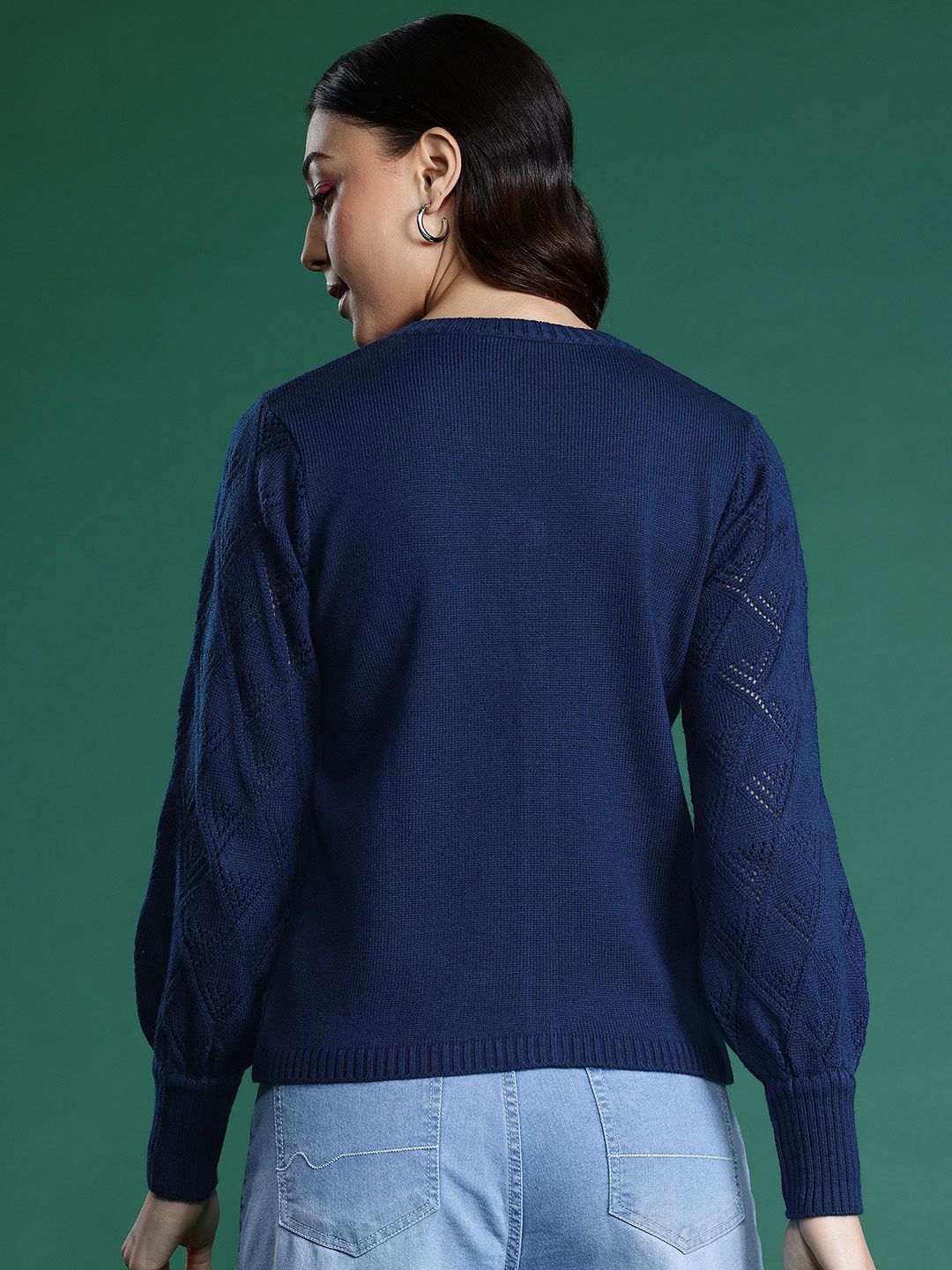 DressBerry Open-Knit Cardigan