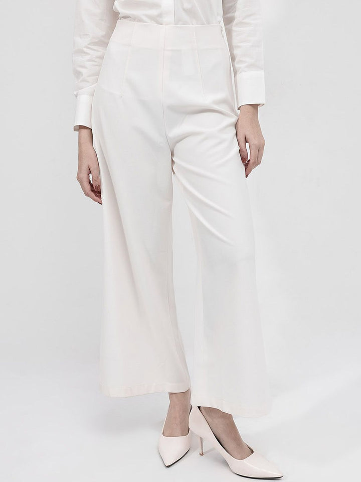RAREISM Regular Fit Comfort Cotton High-Rise Parallel Trousers